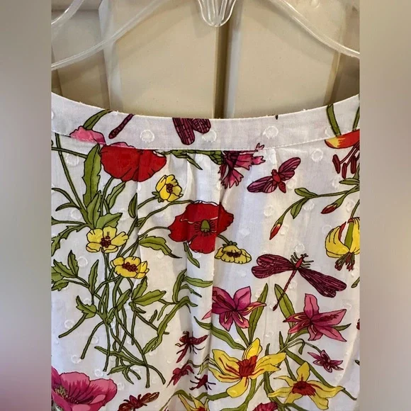 Talbots Floral Blouse - White, Pink, Yellow, Green - Picture 10 of 13